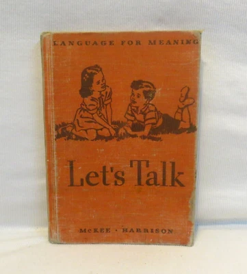 VTG School Book Language for Meaning– Let's Talk By McKee & Harrison 1947 HC - Image 1 of 4