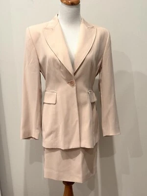 Vtg Valerie Stevens Petite Pink Womens Mini Skirt Suit Size 4P 90’s Office Work - Image 1 of 4