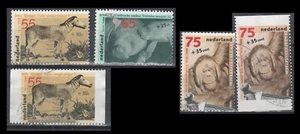 Países Bajos B638-B640 150 aniversario. Sociedad Zoológica Natural Artis (5 USADOS Sta - Imagen 1 de 1