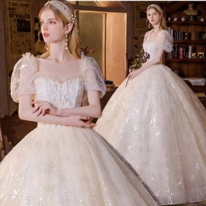 NEW Evening Formal Party Ball Gown Prom Bridesmaid Bride Wedding Dress S21 4-22 - Picture 1 of 13