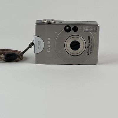 Canon PowerShot S100 Digital ELPH Silver Camera Error 18 Lens Issue  - For Parts - Image 1 of 4