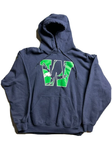 Washington Huskies Seattle Seahawks Double Sided Sweatshirt NCAA Hoodie UW Cover