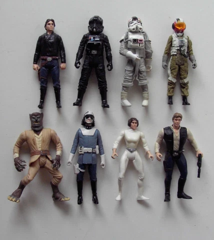 Star Wars Mixed Action Figures Lot 3.75"  Hasbro. HTF. Used Cover