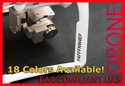 Drone Registration Decal DJI Phantom Typhoon YUNEEC FAA Compliant UAS COLORS - Imagem 1 de 4