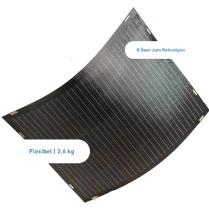 SUNMAN ® SMF150 eArc Solarmodul leicht flexibel 150W | 89 x 102 cm | 2,6 kg - Bild 1 von 5