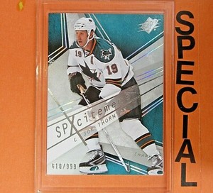 JOE THORNTON  2008-09  SPxCITEMENT  /999  Upper Deck #X30  San Jose Sharks