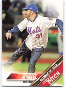 2016 Topps First Pitch Series 2 #FP-2 Jimmy Kimmel New York Mets Baseball Card
