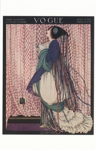 Vogue cover picture 1915, Georg Wolfe Plank, postcard, postcard, postcard