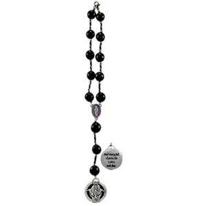 Dije de coche Hail Mary Seed of Faith y rosario automático ¡NUEVO! - Imagen 1 de 1