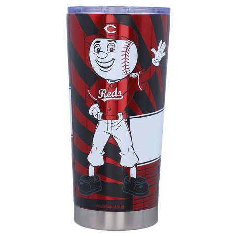 Cincinnati Reds 20oz. Stainless Steel Mascot Tumbler Cover