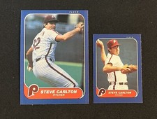 1986 Fleer Steve Carlton Baseball Cards Sharp #435 - Mini #91