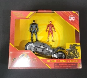 Spin Master DC Comics The Flash Movie - The Flash and Batman With Batcycle 3 PK - Picture 1 of 7