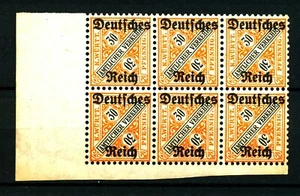 Reich Dienst 61 postfris blok van zes - Picture 1 of 1