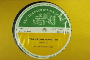 BBC 244 Transcription Disc TOP Of The POPS Led Zeppelin Deep Purple Jethro Tull - Picture 1 of 9