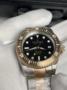 Oceaneva Men's Deep Marine Explorer III WR  3000M Rose Gold Watch  New Automatic - Picture 1 of 22