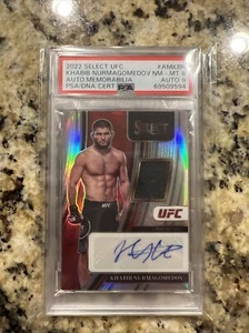 2022 Panini Select Khabib Nurmagomedov Silver Patch Auto #d/199 PSA 8 #AM-KBN - Picture 1 of 4