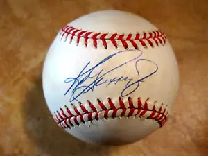KEN GRIFFEY JR SIGNED AUTOGRAPHED OFFICIAL RAWLINGS AMERICAN LEAGUE MLB BALL PSA - Picture 1 of 7