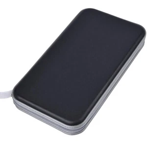 Black CD Case DVD VCD Media Organizer Holder Storage for Car Home Travel Office - Picture 1 of 14