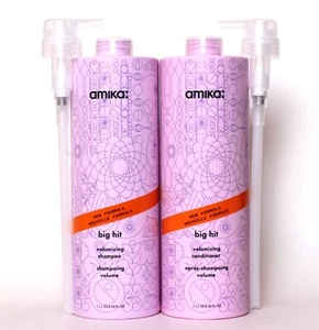 Amika BIG HIT Volumizing Shampoo & Conditioner 33.8 oz Duo  with pump - Picture 1 of 1
