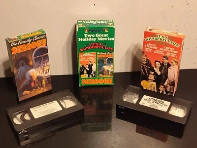 It's A Wonderful Life Scrooge Two VHS Set - Image 1 of 2