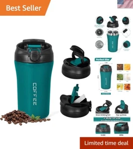 14 oz Stainless Steel Travel Mug – Leakproof, Vacuum Insulated for Hot & Cold - Picture 1 of 8