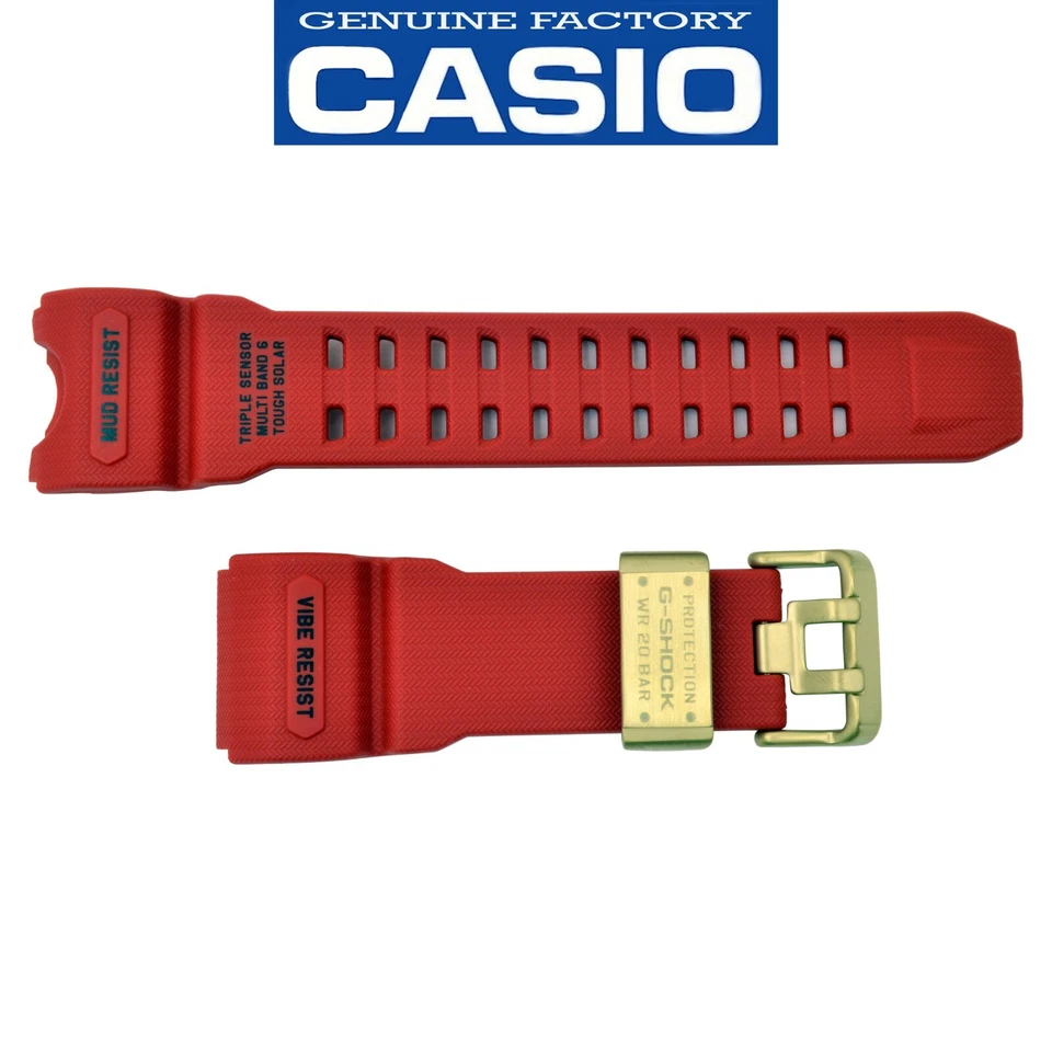 Casio G-shock Mudmaster GWG-1000GB-4A Red Urethane Watch Band Strap 10627144