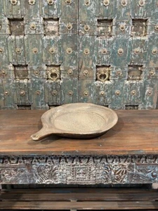 Antique White Marble Plate – Original Hand-Carved Stone Dish, Vintage Decorative - Picture 1 of 7