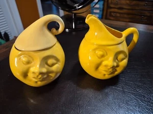 RARE Vintage Vallona Starr Creamer &Sugar 1951 Good Condition some crazing LOOK - Picture 1 of 6