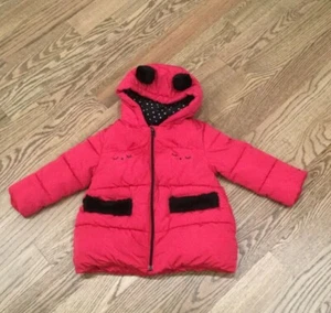 Catimini hot pink toddler girl coat size 2Y - Picture 1 of 4