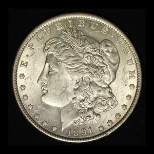 1891-P $1 Morgan Silver Dollar - Free Shipping USA - Picture 1 of 3
