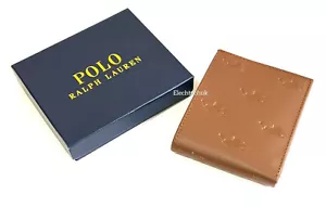 Billetera Polo Ralph Lauren Cuero Plegable Multi Pony para Hombre con Portapase_Bronceado - Imagen 1 de 12