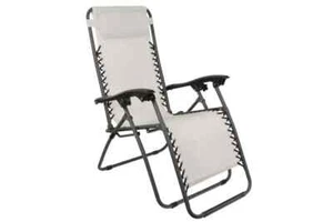 Leisurewize Dreamcatcher Chair Zero Gravity Caravan Garden Relaxer Beige - Picture 1 of 4