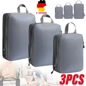 Koffer Organizer 3-teilig Kofferorganizer Packing Cubes Set Packwürfel für Reise - Bild 1 von 15