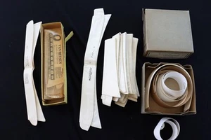 RARE LARGE LOT OF ANTIQUE DEADSTOCK COTTON SHIRT COLLARS MIXED SIZES - Picture 1 of 9