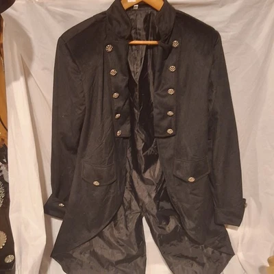 Black Tailcoat S Halloween Steampunk Victorian Gothic Jacket Tailcoat Costume - Image 1 of 4