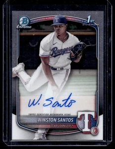 2025 Bowman #CPA-WS Winston Santos Chrome Prospects Autographs - Picture 1 of 2