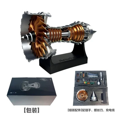 Rotatable ﻿mini A380 Engine Turbofan Aircraft Engine Model Inference Structure - Image 1 of 4