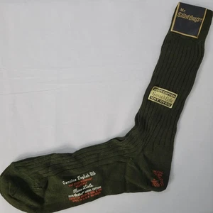 Calcetines de Colección Mr. Stitch Craft English Rib Lisle Para Hombre Talla 10 1/2-11 Verde EE. UU. Nuevos - Imagen 1 de 6