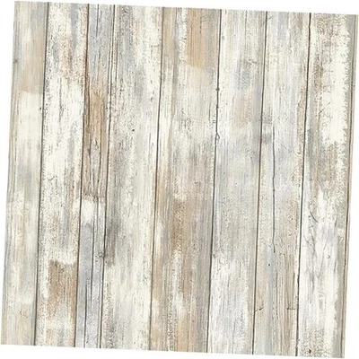  Papel pintado RMK9050WP blanco envejecido pelar y pegar madera rústica Foto 1 de 4
