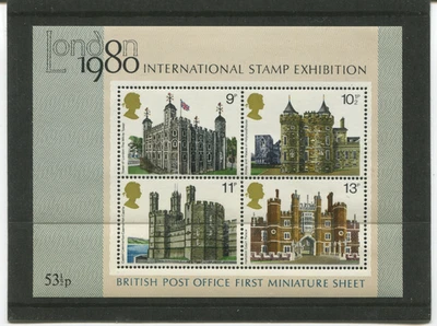 1978 GB Miniature Sheet British Architecture Historic Buildings MNH - Image 1 of 2