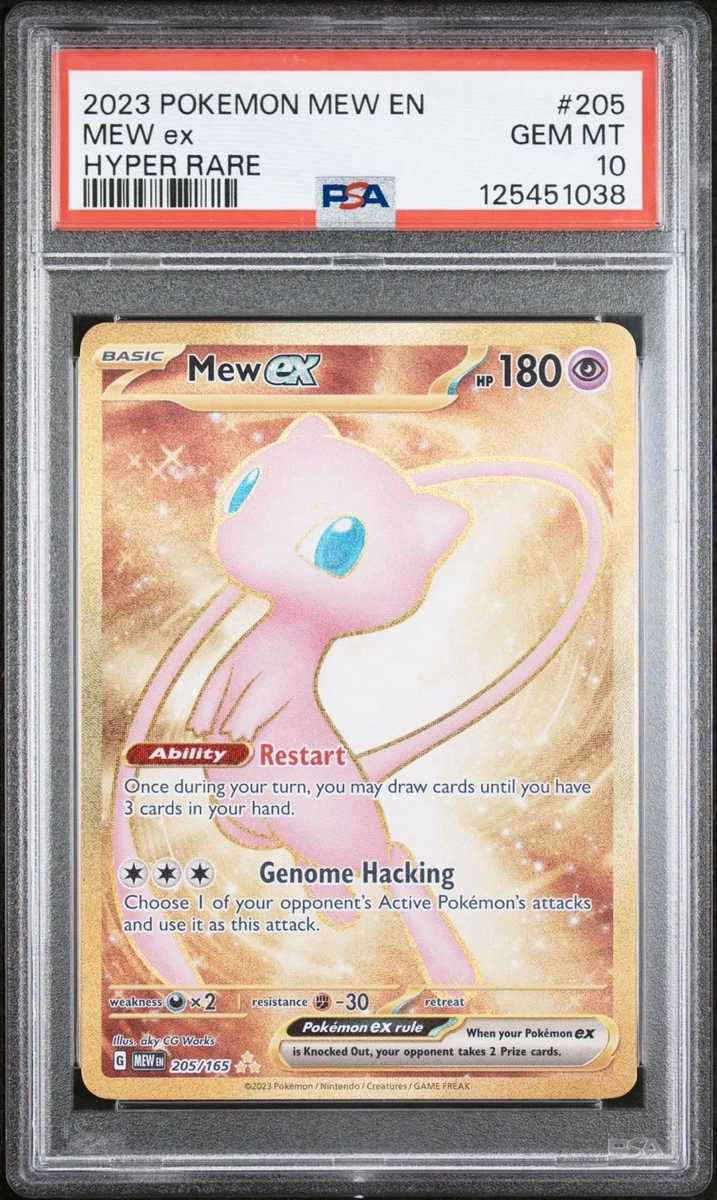 Mew Pokémon TCG Professional Sports Authenticator (PSA) Grade 10