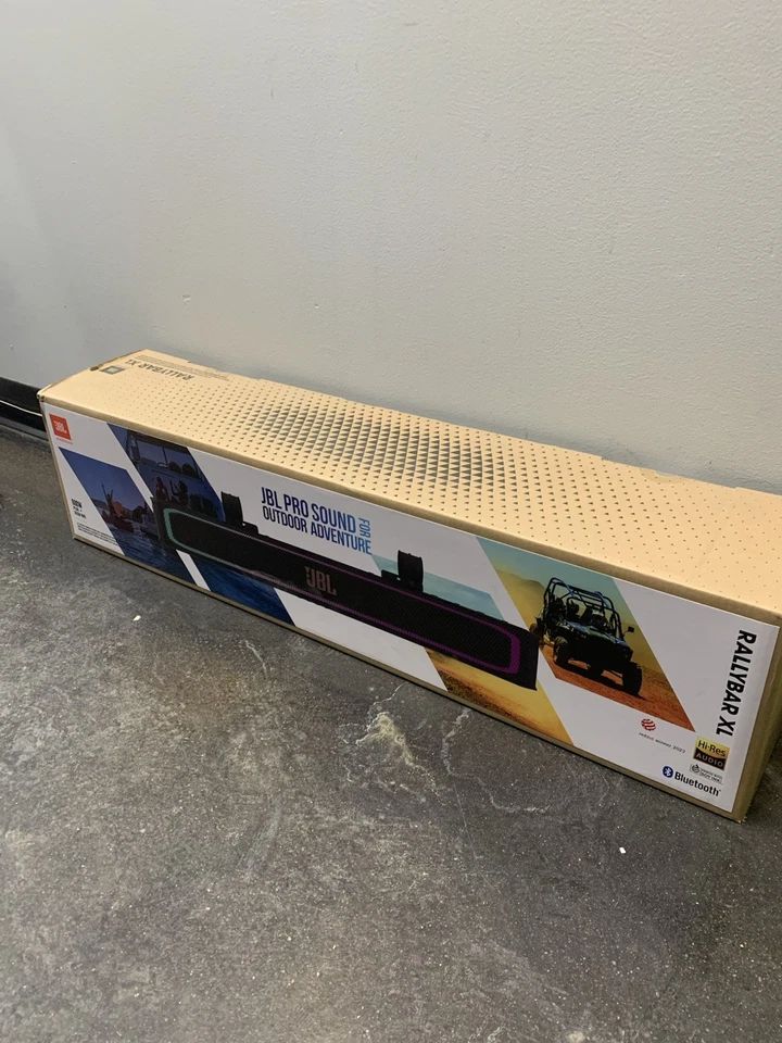 JBL RALLYBARXL 35" Bluetooth Soundbar, 300w RMS Amplifier, LED Lighting - Image 1 of 1