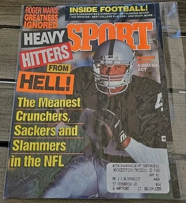 Revista deportiva agosto 1991 NFL Heavy Hitters Ronnie Lott Foto 1 de 2
