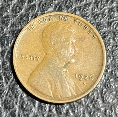 1926-D Lincoln Wheat Cent Penny Fine Details Shipped With Plastic Holder - Image 1 of 3