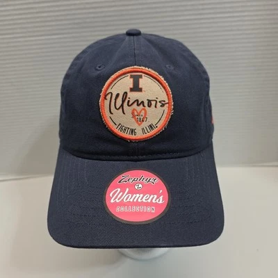 University Of Illinois Cap Fighting Illini Zephyr Hat Adj Strapback Womens - Image 1 of 4