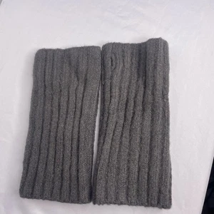 Free People Armwärmer fingerlose Handschuhe grau anthrazit gerippt - gebraucht - Bild 1 von 13