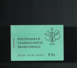 Switzerland 5FR booklet Zumstein U.S. Moon Landing stamp Advertising MUH - Picture 1 of 2