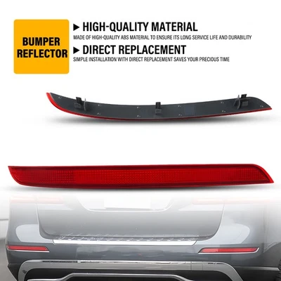 2 件 LH&RH 后红色保险杠反射器 适用于梅赛德斯奔驰 W166 ML63AMG ML350 2012-15 — 第 1/4 张图片