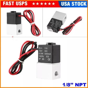 1/8" inch Fast Response Electric Solenoid Valve Air Water DC 12V Normally Closed - Picture 1 of 15