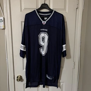 Tony Romo Men’s XXL Dallas Cowboys NFL Blue Reebok Football Mesh Jersey - Picture 1 of 11